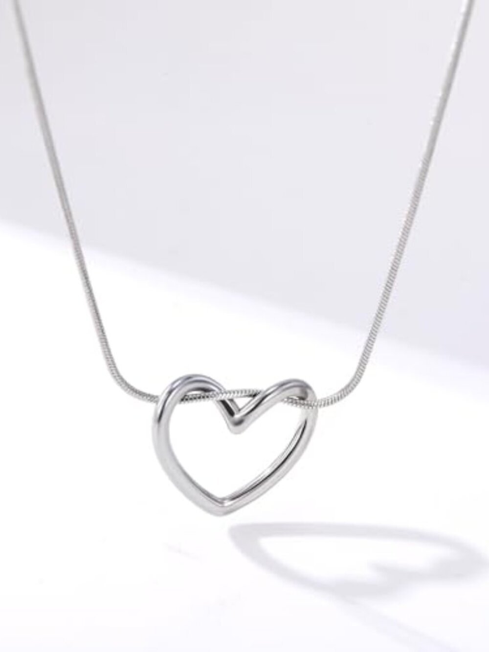 BRAND NEW Heart Pendant Necklace Stainless Steel